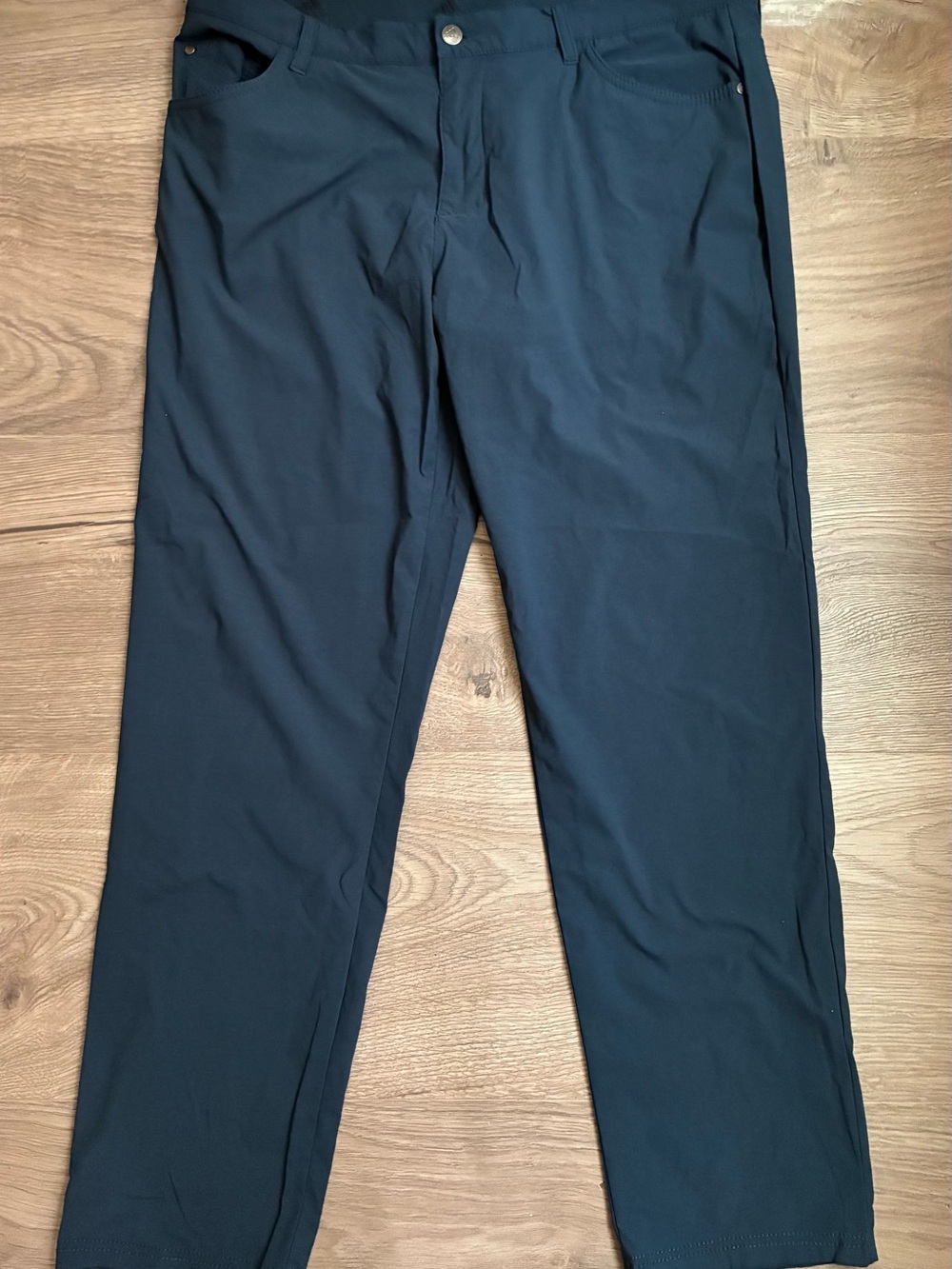 Adidas Golf Go-To 5 Pocket Pants Mens 35x30 Blue Tapered Fit Primegreen GV1196